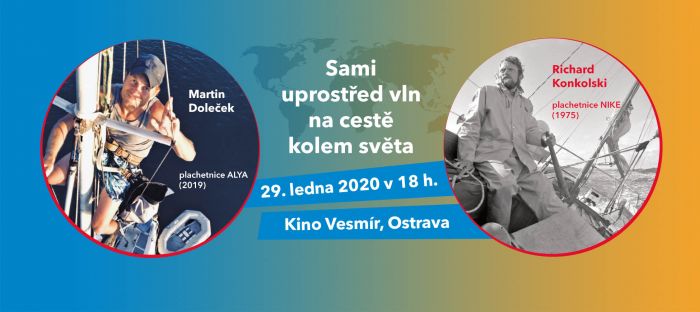 Sami uprostřed vln na cestě kolem světa