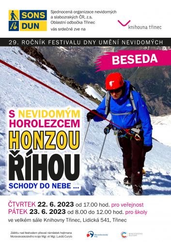 Schody do nebe.. beseda s nevidomým horolezcem Honzou Říhou 