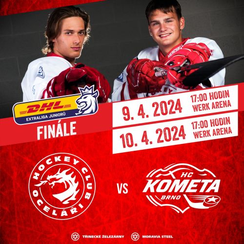 DHL extraliga juniorů HC Oceláři Třinec - HC Kometa Brno