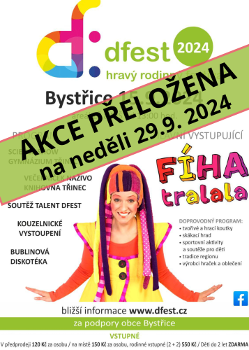 Dfest -přeloženo na 29.9.2024