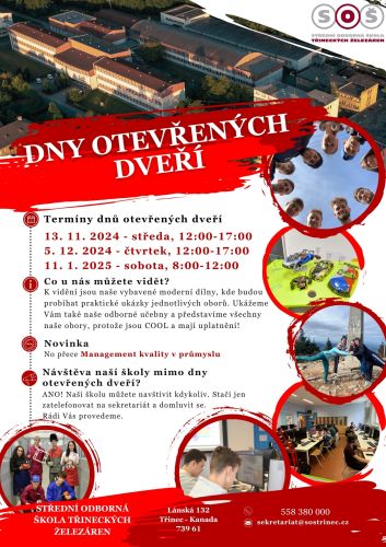 Den otevřených dveří SOS Třineckých železáren