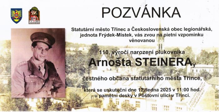 110. výročí narození plukovníka Arnošta Steinera
