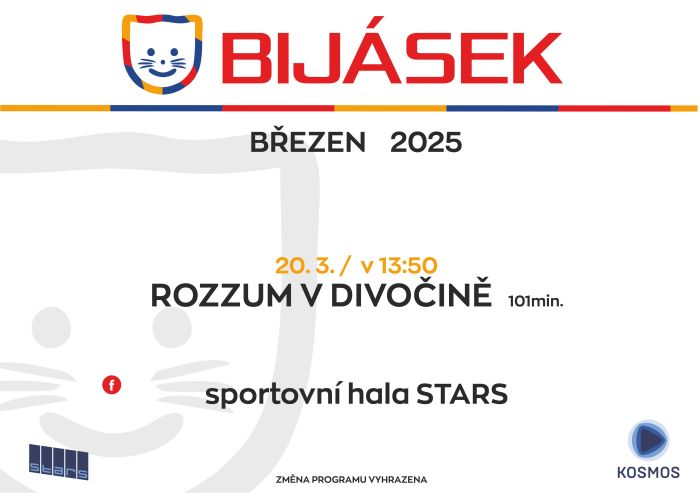 Projekce nejen pro školní družiny, ale i pro veřejnost.