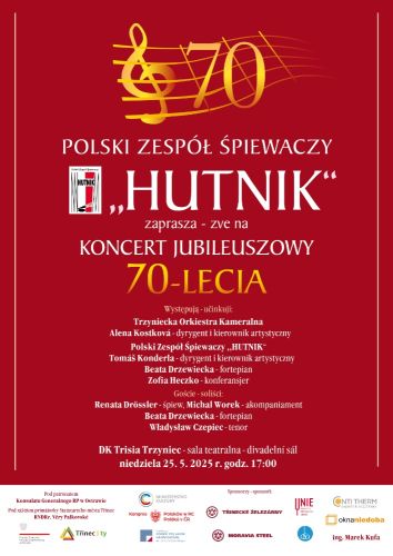 Jubilejní koncert pěveckého souboru Hutnik