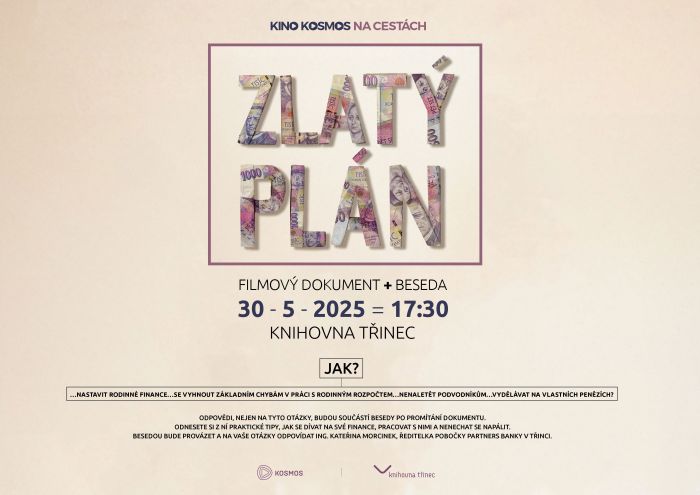 FILMOVÝ DOKUMENT - ZLATÝ PLÁN + BESEDA - KINO KOSMOS NA CESTÁCH