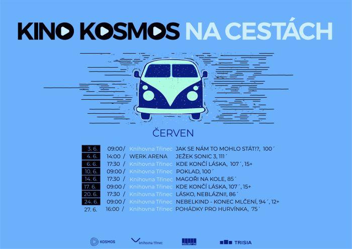 Kino Kosmos na cestách program na červen