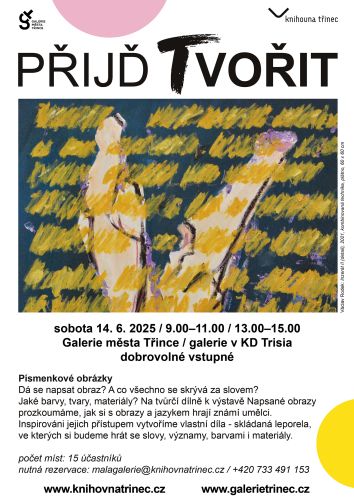 Přijď tvořit - Písmenkové obrazy