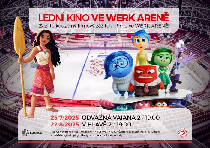Lední kino ve Werk areně - ODVÁŽNÁ VAIANA 2
