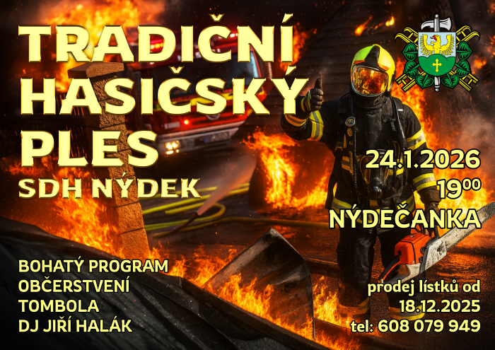 Tradiční hasičský ples SDH Nýdek