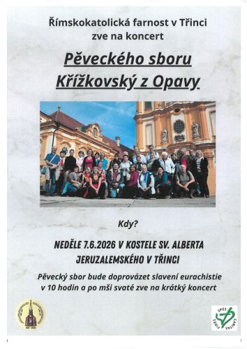 Koncert Pěveckého sboru Křížkovský z Opavy